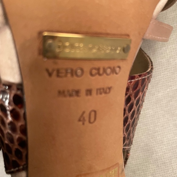 Designer Dolce & Gabbana Italy Satin' and Snake Skin PRISTINE - Picture 5 of 5